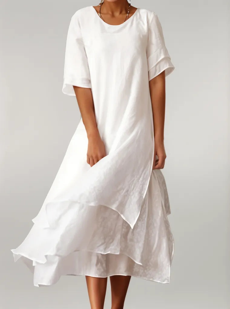 Eloise | Stylish Layered Midi Dress