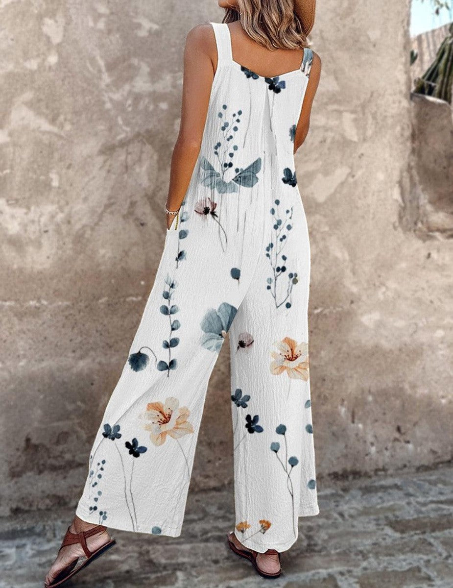 ELLIRA – SLEEVELESS JUMPSUIT WITH TAPERED LEGS & TIE WAIST