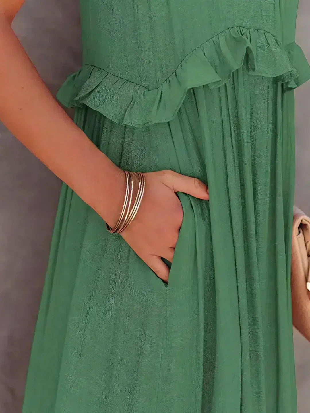 Women's Halter Summer Dress with Ruffles | Maxi