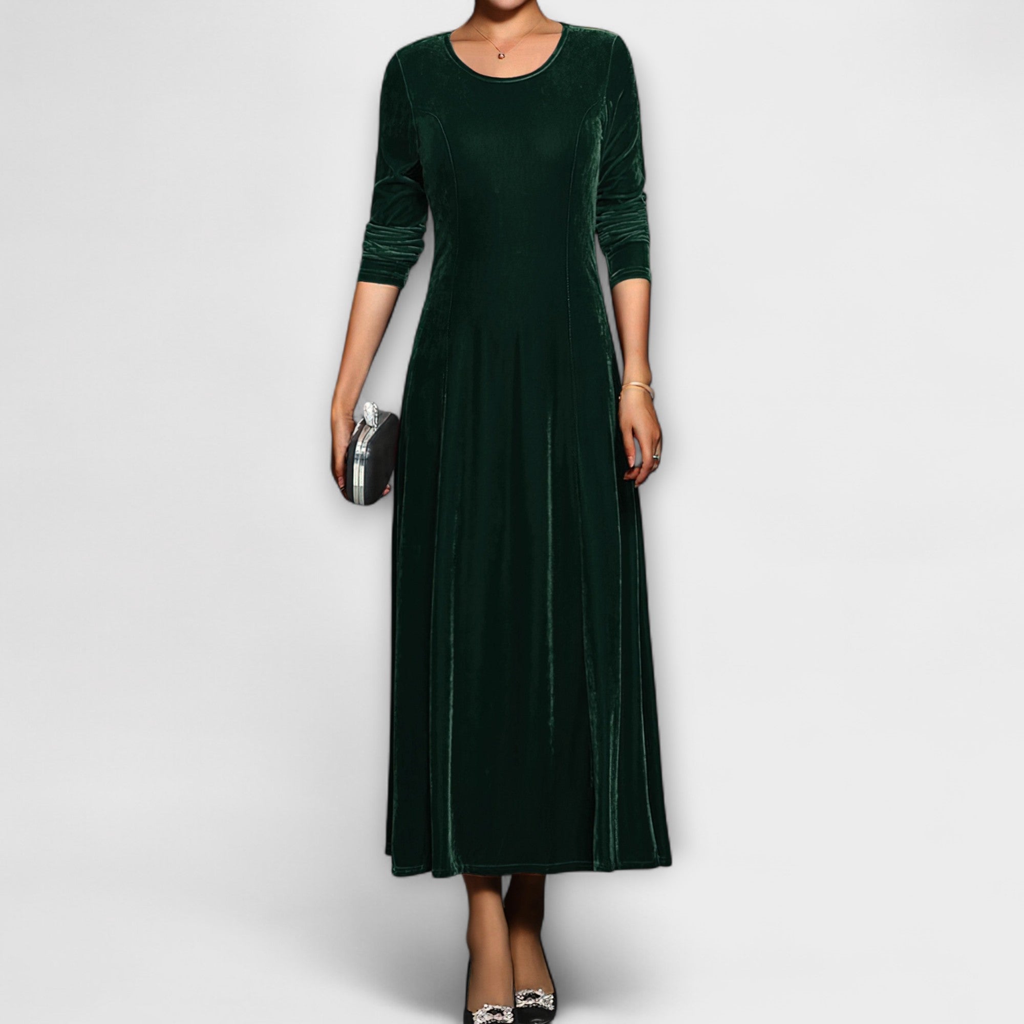 April - Soft Velvet Dress