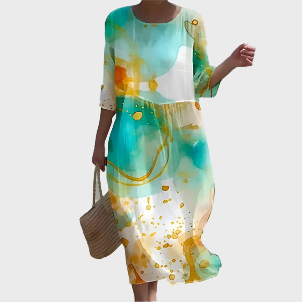 Airy Dress with Cover