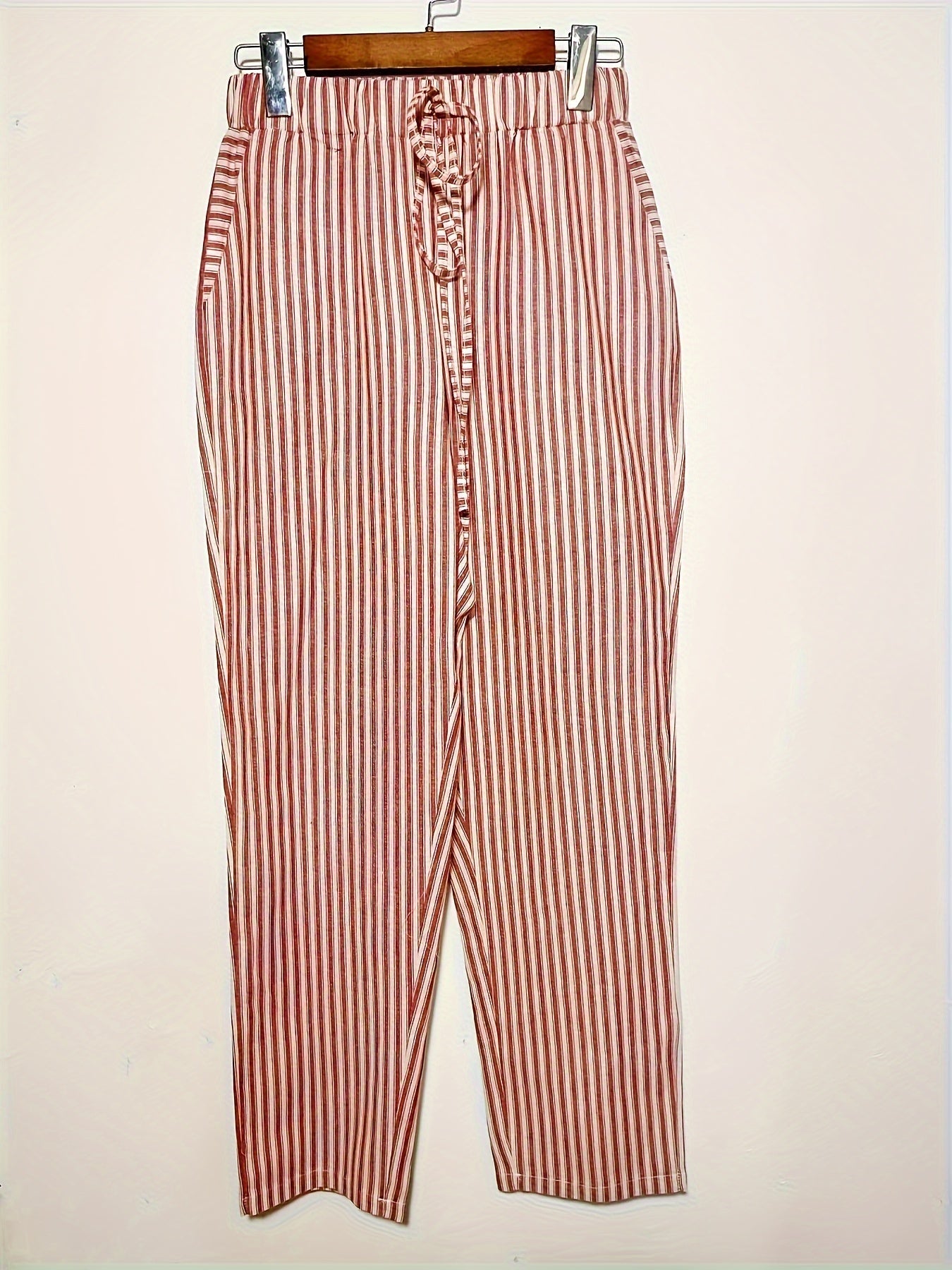 Women's Loose Fit Casual Pants | Striped