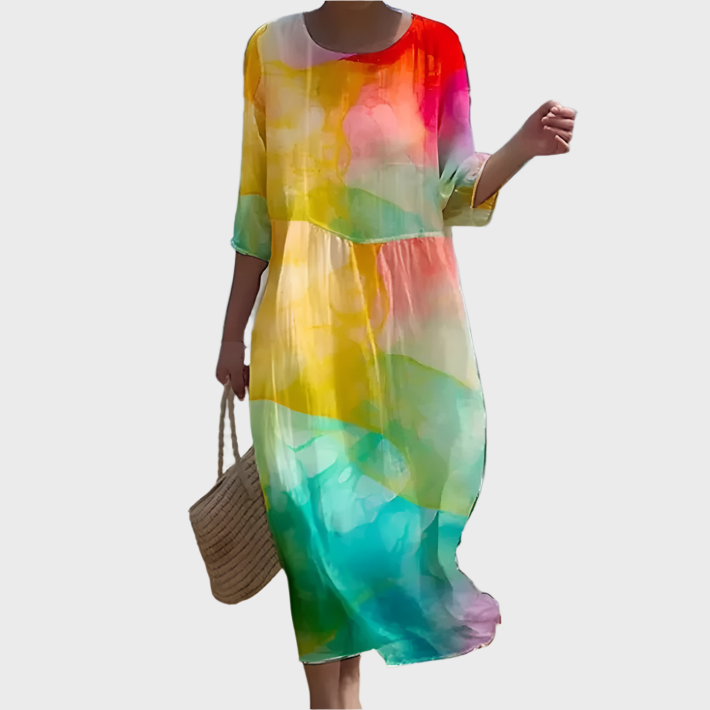 Airy Dress with Cover