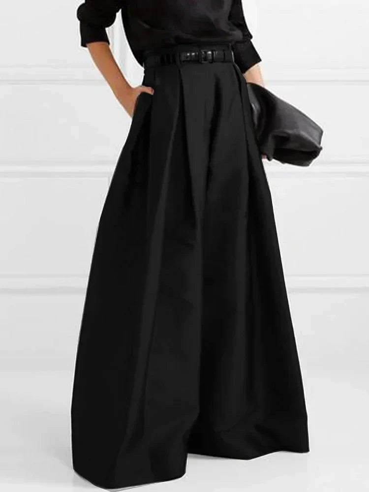 Women’s High Waist Palazzo Pants | Pleated