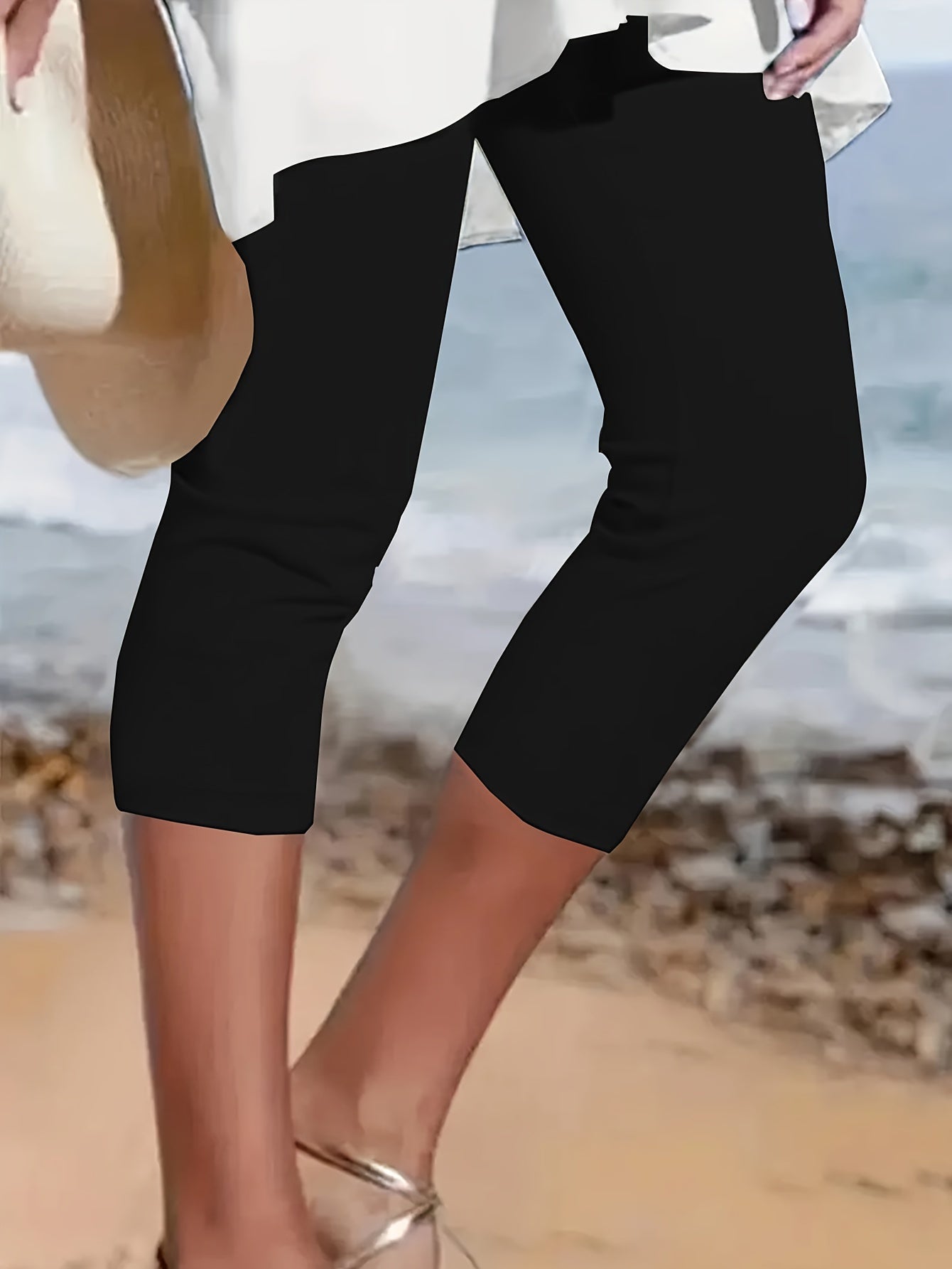 Women's Plus Size Capri Leggings | Cropped