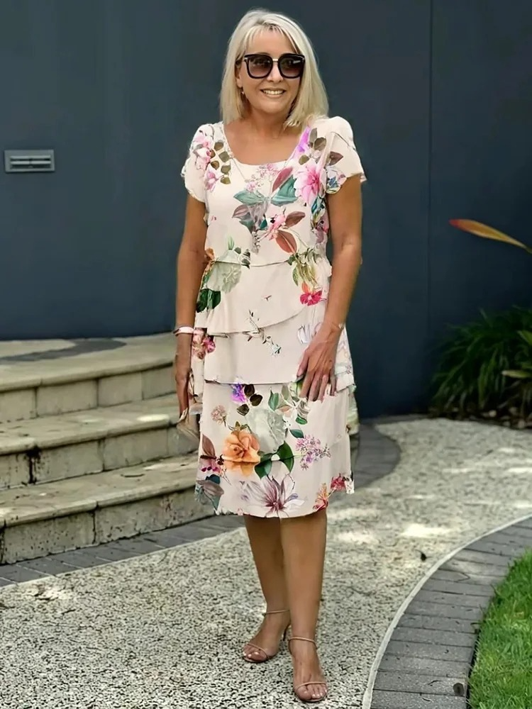 Emilie | Floral Layered Dress