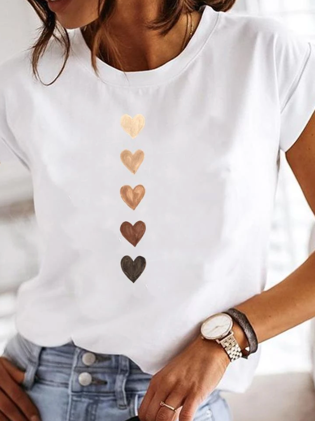 Women's Casual Printed T-Shirt | Short Sleeve