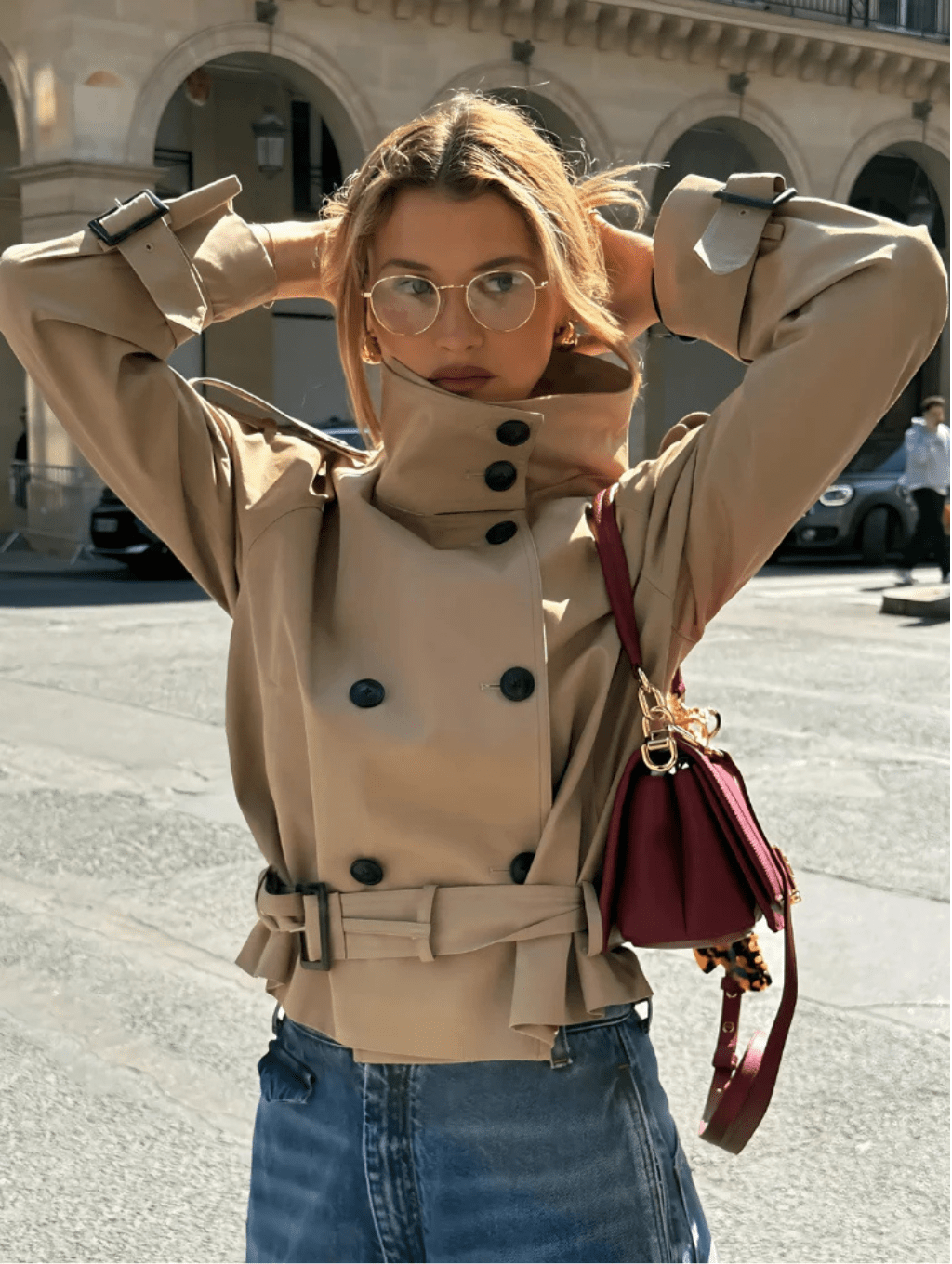 Addison | Women’s Winter Belted Cropped Trench Coat