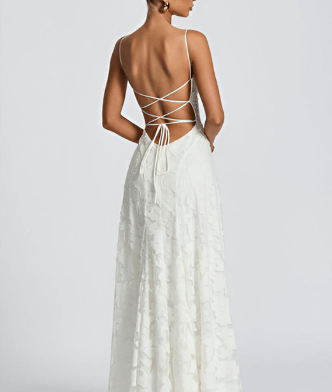 Women's Sphagetti Sleeves Wedding Guest Dress | Maxi