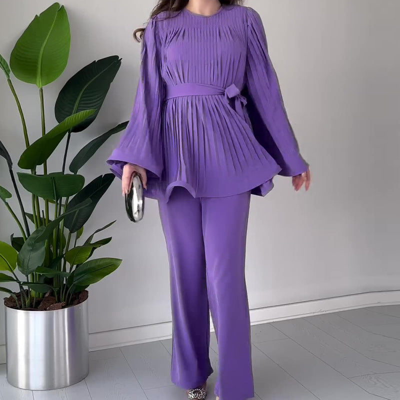 LUMINA – PLEATED TWO-PIECE SET