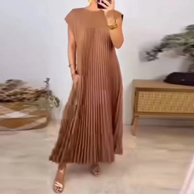 Tamara | Elegant Pleated Maxi Dress