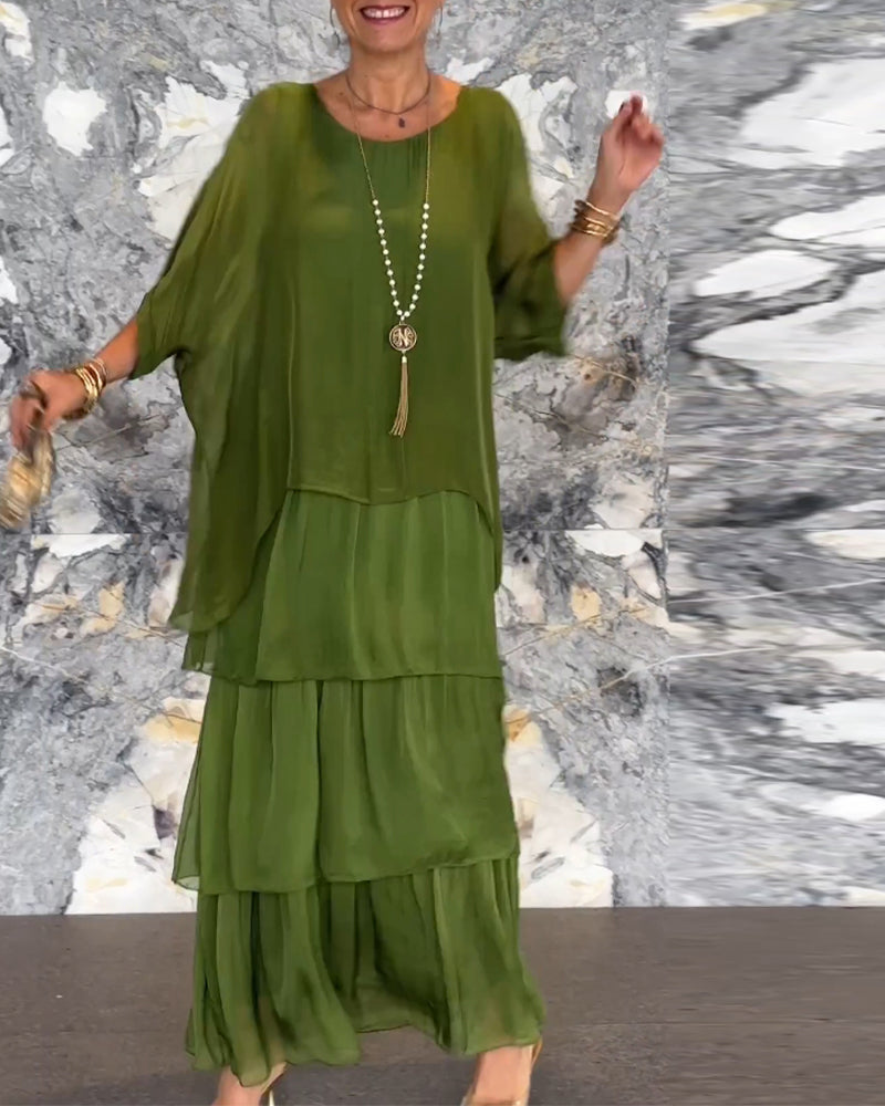 Morgan™ | Layered Green Maxi Dress