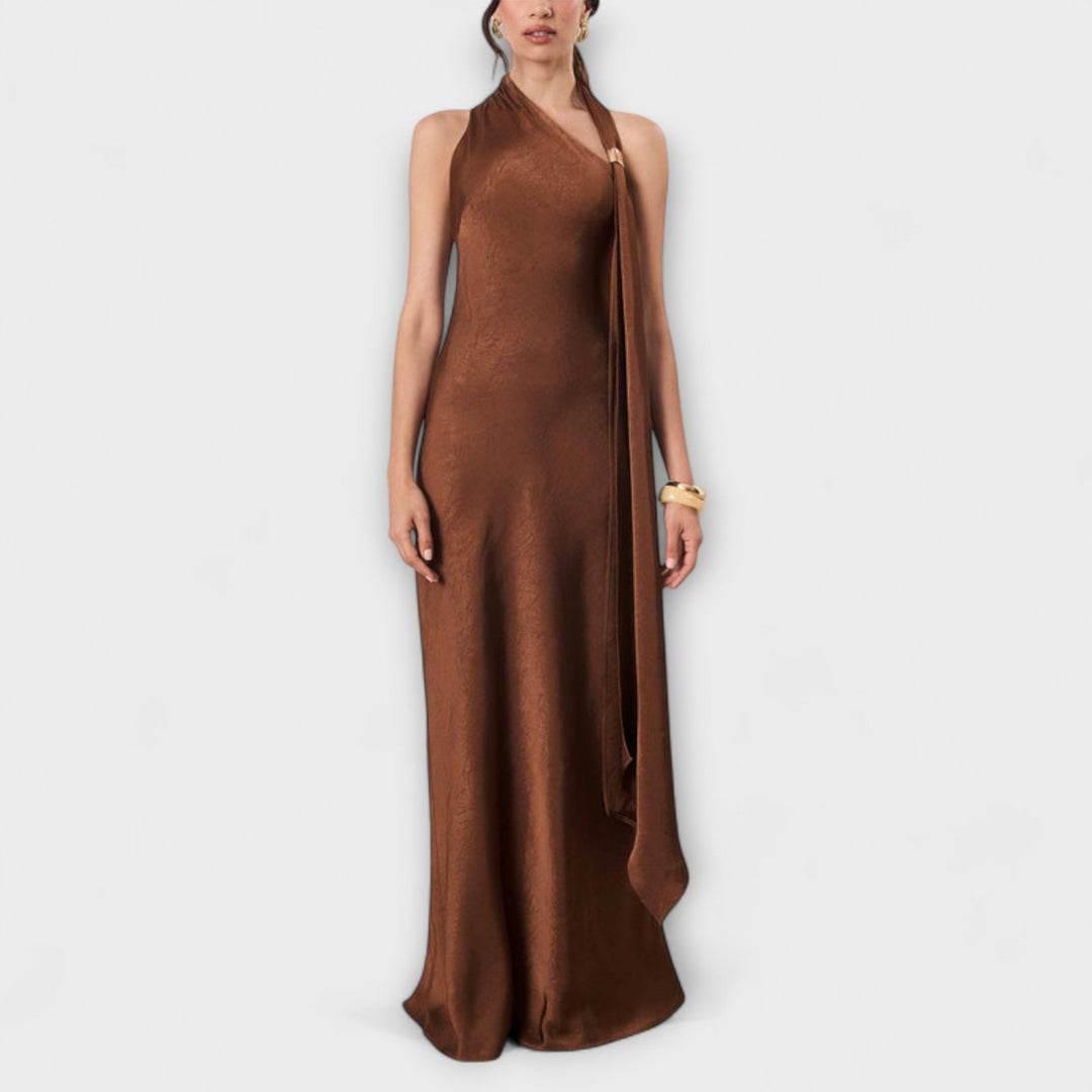 Chic Maxi Dress in Satin