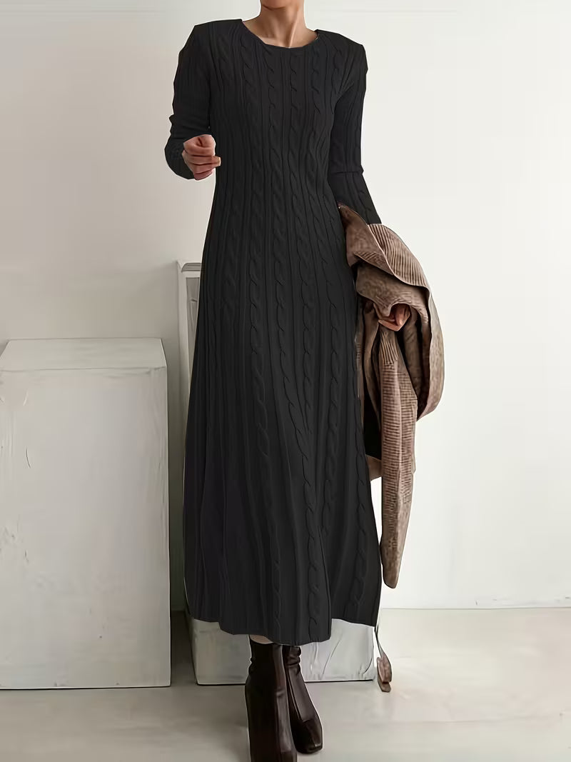 Avery | Elegant Knit Maxi Dress