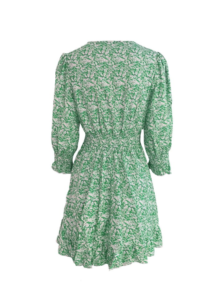 Women's V-Neck Boho Floral Dress