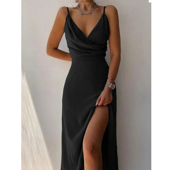 Women's Stylish V-Neck Spaghetti Straps Maxi Dress | Summer