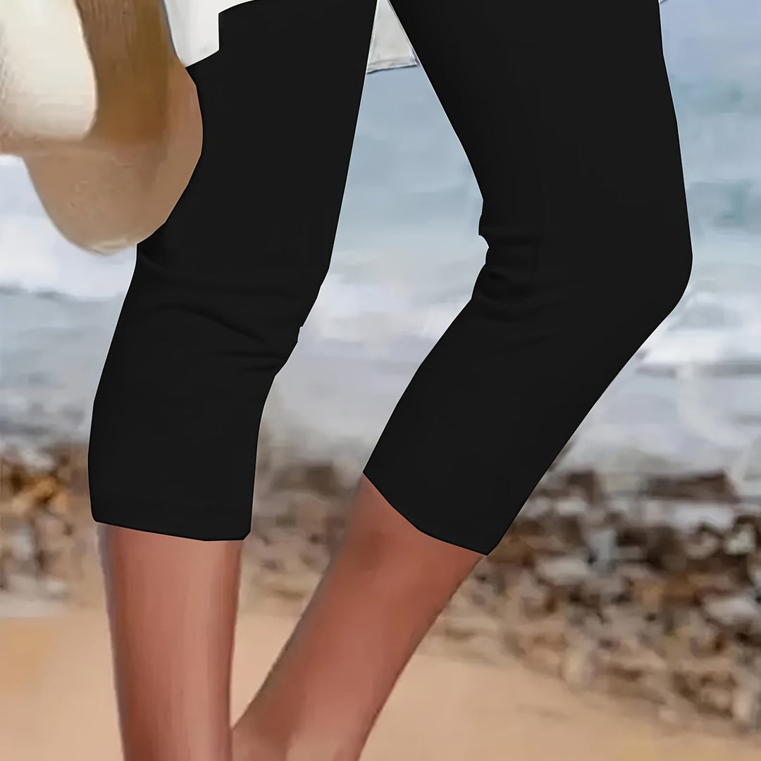 Women's Plus Size Capri Leggings | Cropped