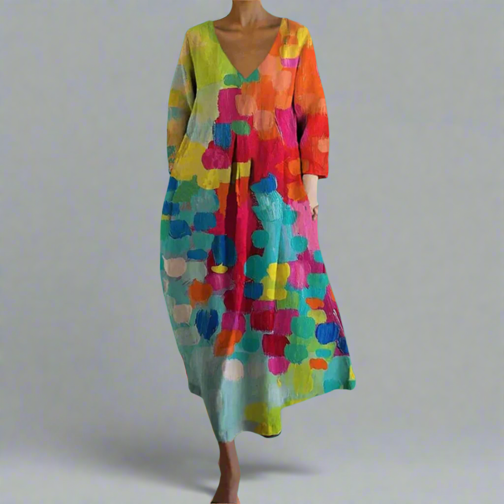Ursina | Stylish V-Neck Dress