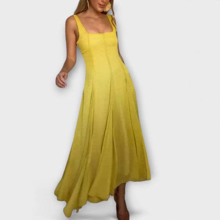 Dress with Square Neckline