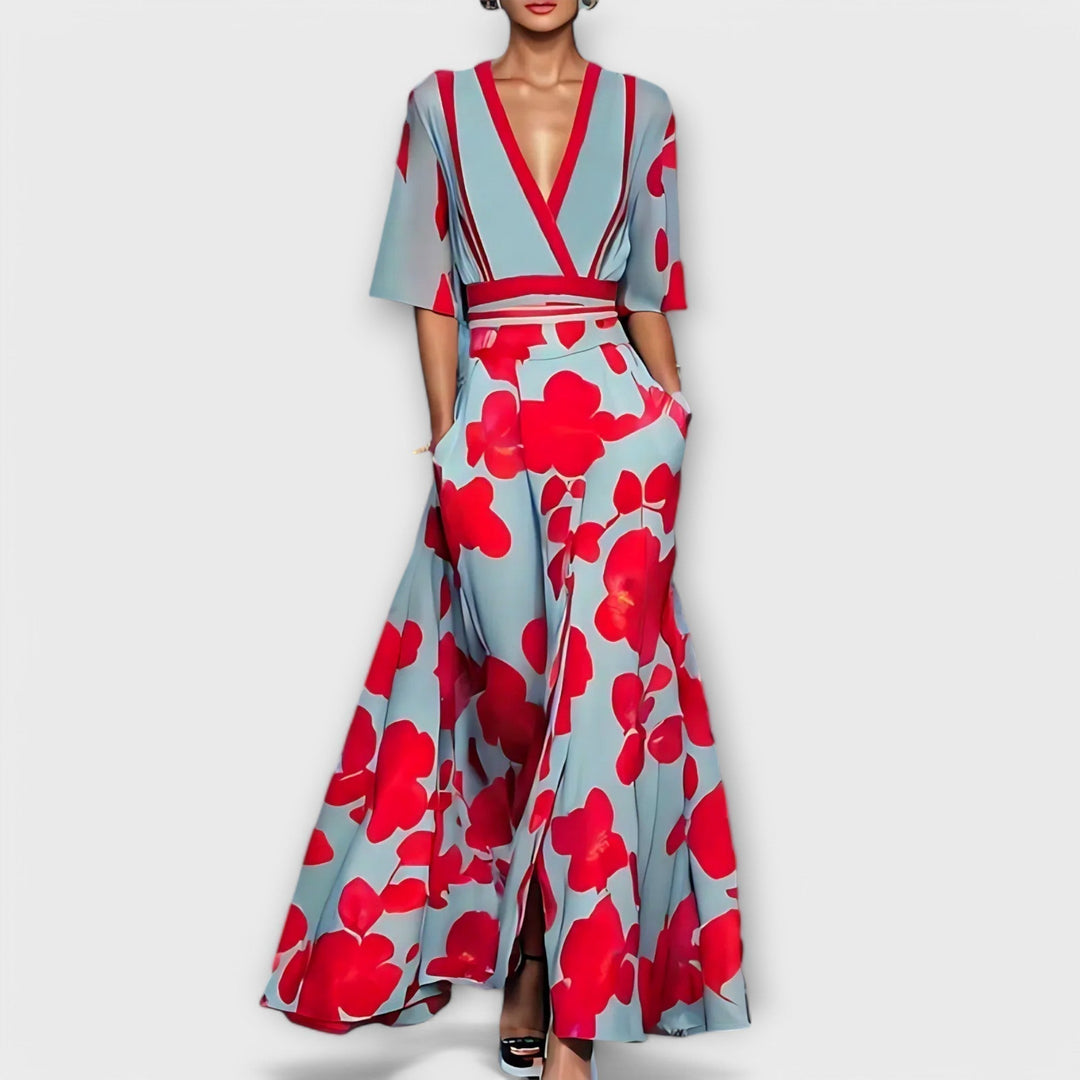 Elegant Floral Sheath Dress