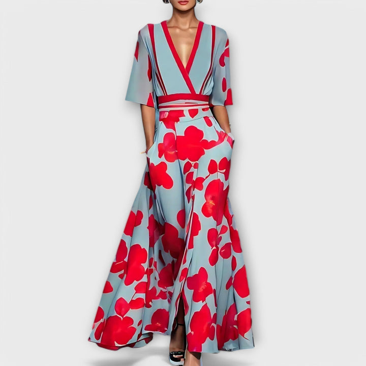 Elegant Floral Sheath Dress