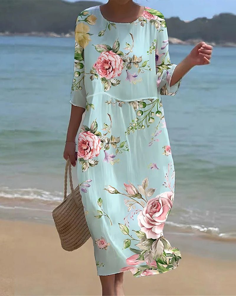 Sunset Flower Dress
