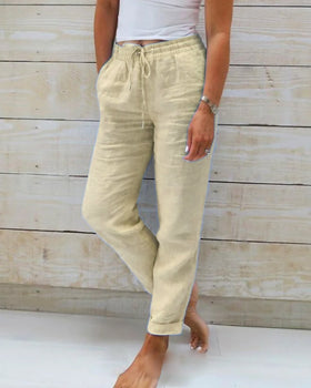 Women’s Drawstring Pants | Straight Leg
