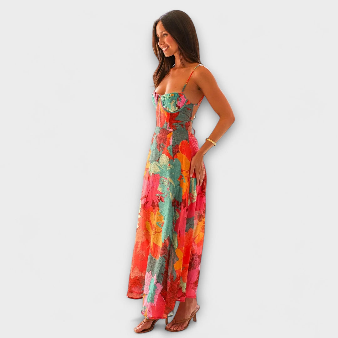 Floral Print Strap Dress for Women - Stylish and Alluring