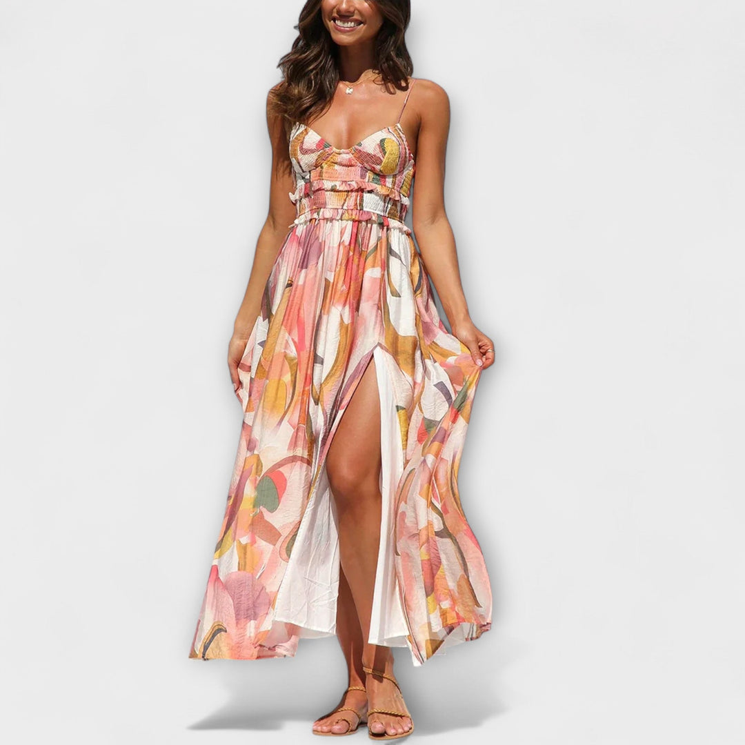 Printed Midi Dress