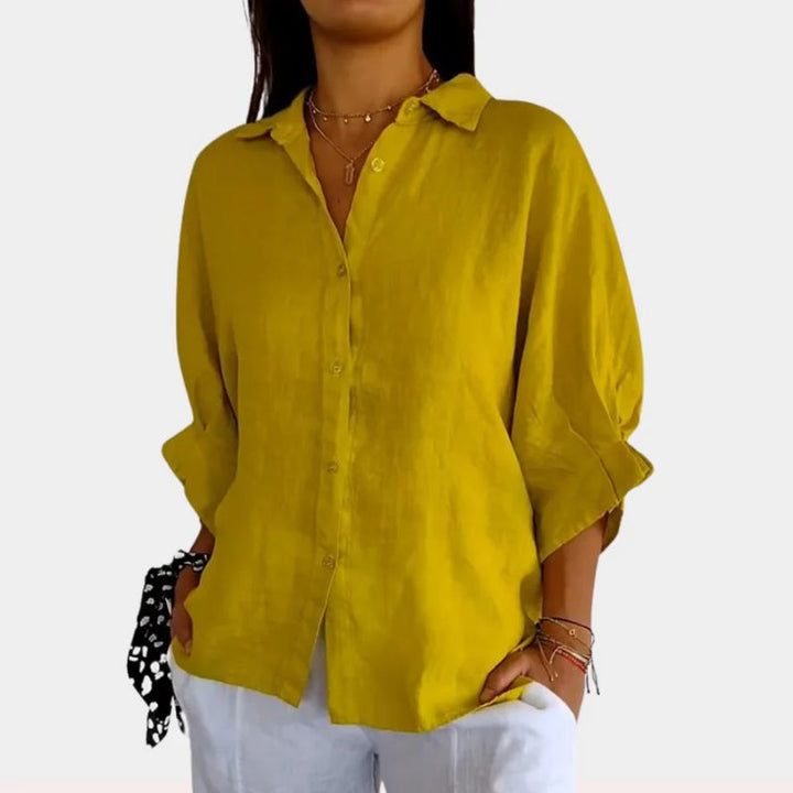 Women's Long Sleeve Formal Shirt | Collar