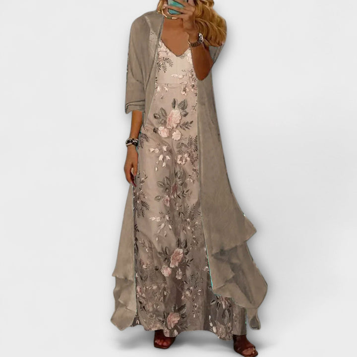 Maxi Dress with Jacket (2-Piece Set)