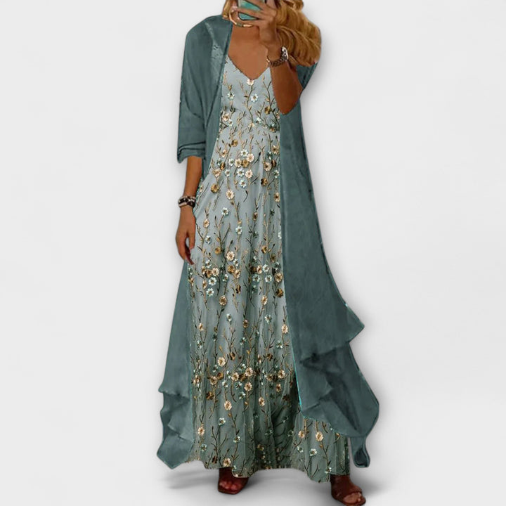 Maxi Dress with Jacket (2-Piece Set)