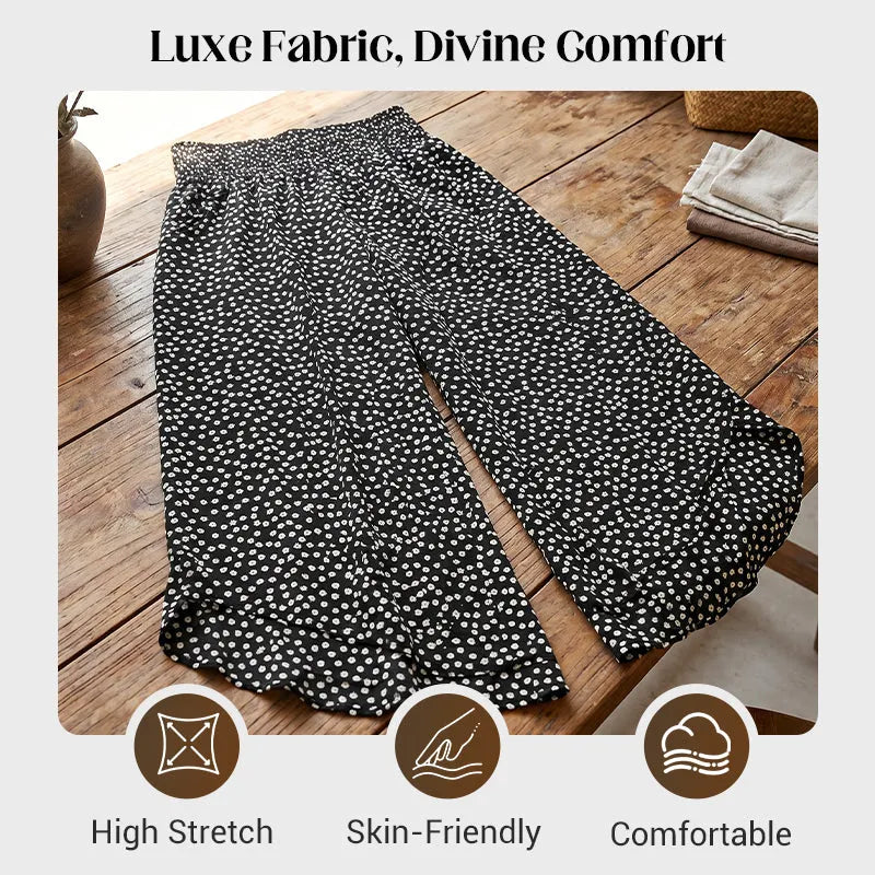 Women’s Flowy High Waist Wide-Leg Pants – Slimming, Comfy & Chic