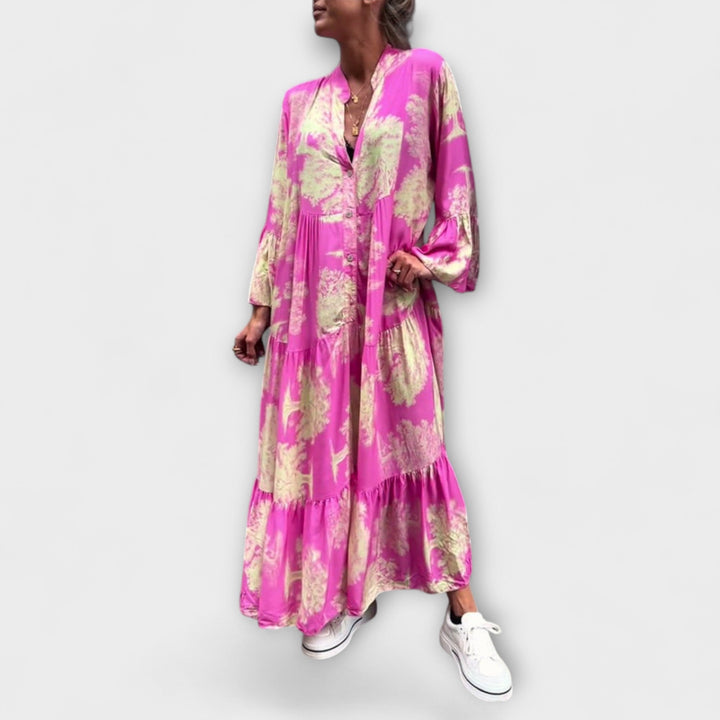 Elegant Floral Maxi Dress