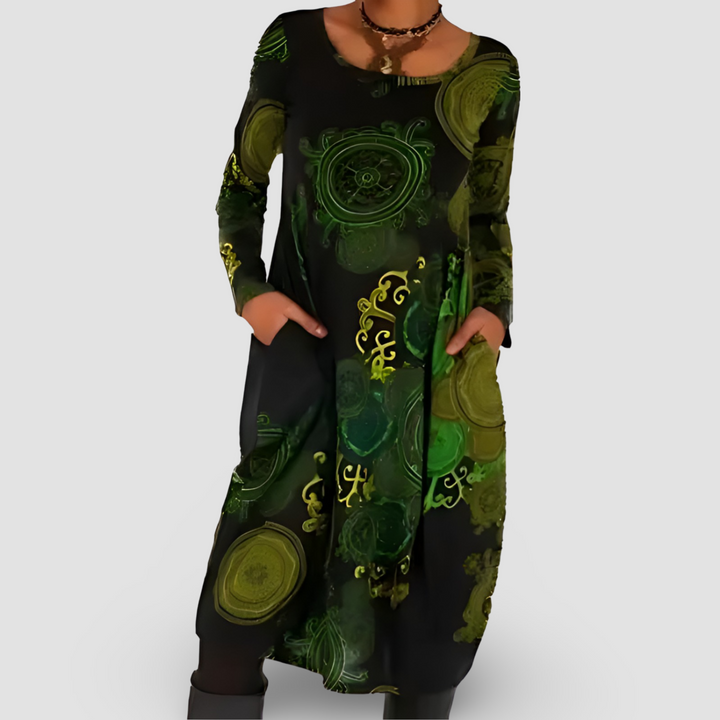 Ronja™ - Winter dress with bohemian elegance