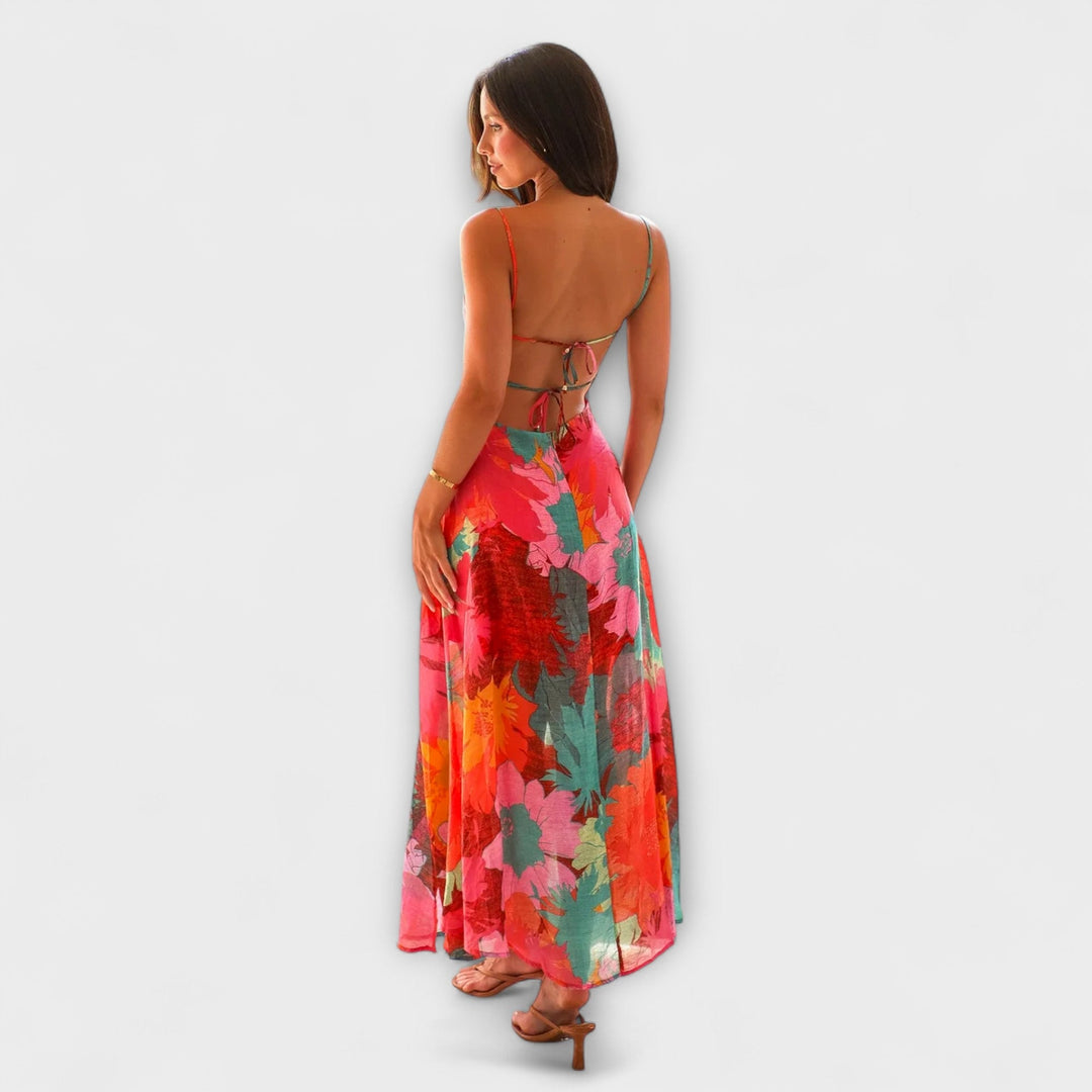 Floral Print Strap Dress for Women - Stylish and Alluring