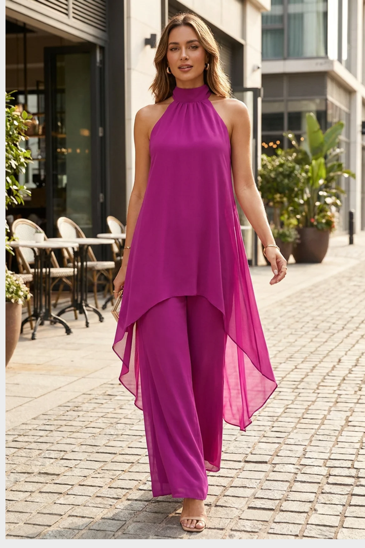 Women's Elegant Halter Neck Set