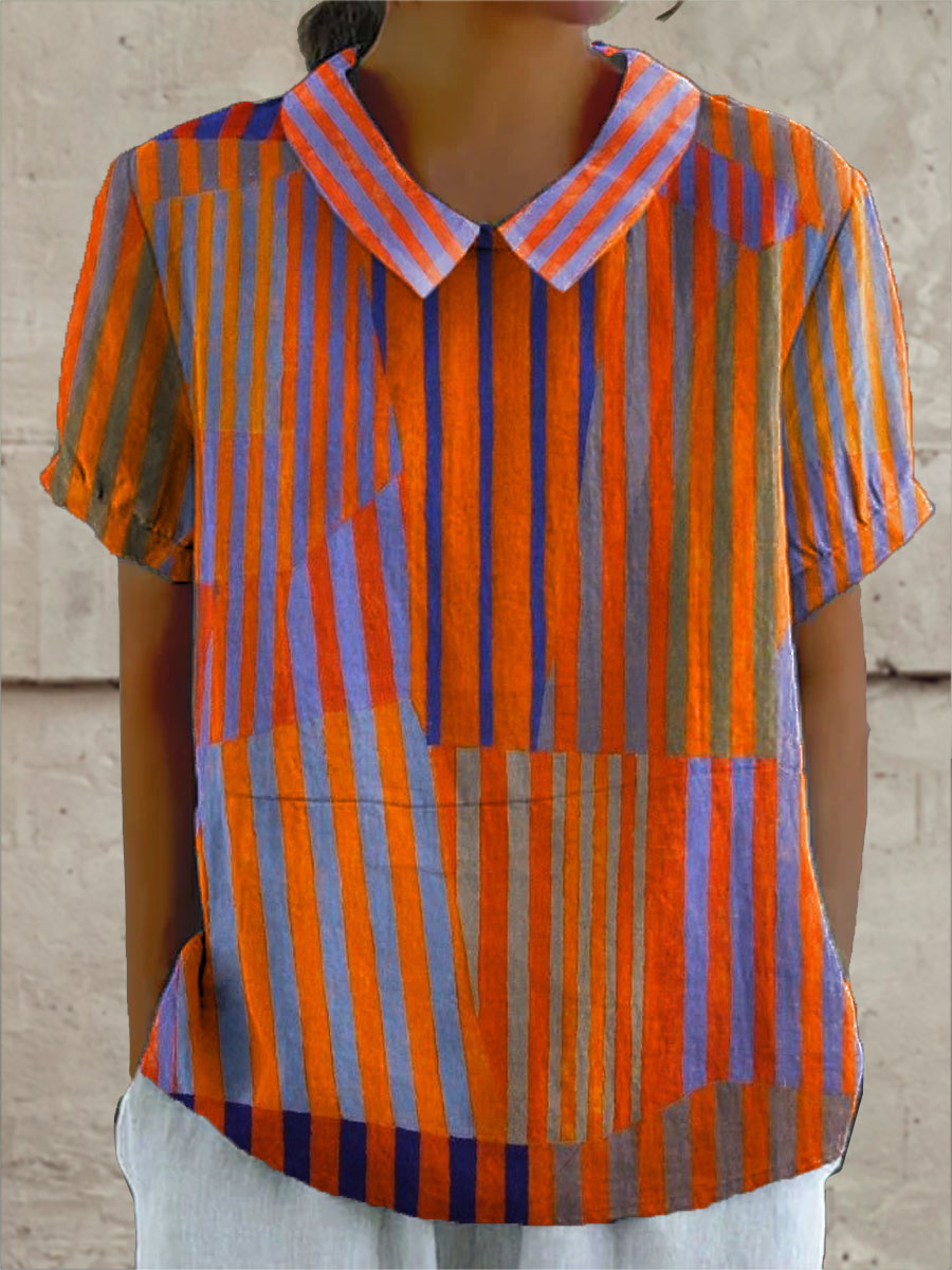 Zaylee | Geometric Stripe Shirt