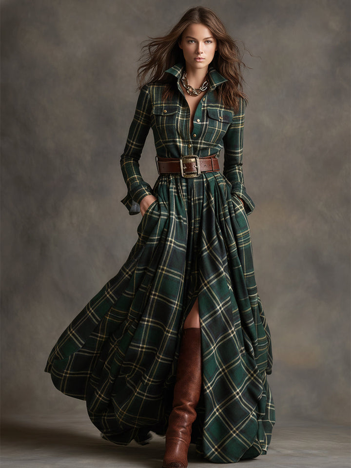 Jacqueline - Classic Button-Up Shirt Dress