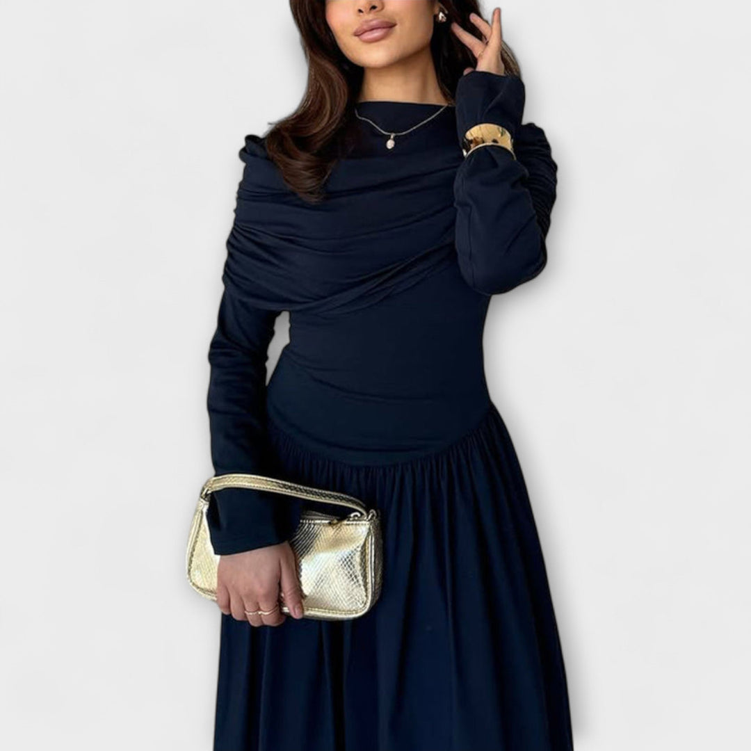 Relaxed Pleated Dress
