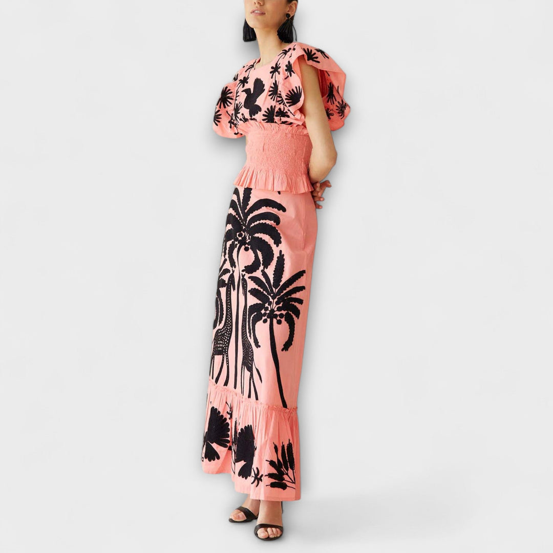 Chic Palm Tree Dress