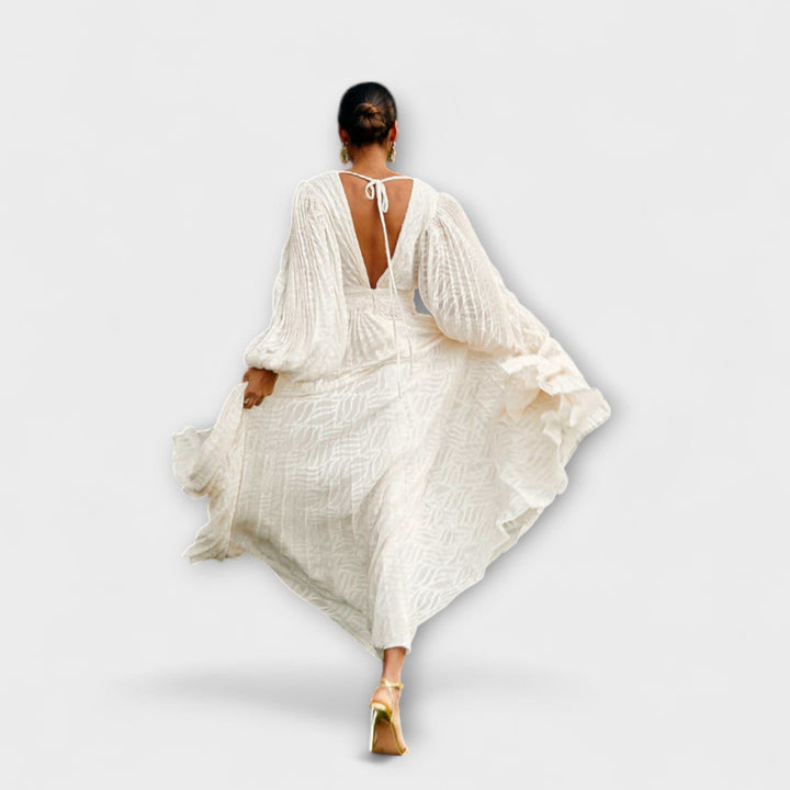 Cream Maxi Dress by Allegory
