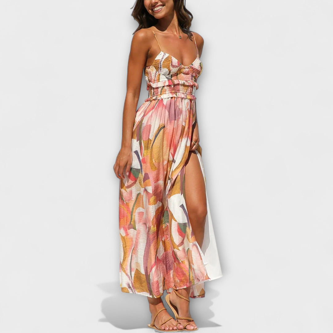 Printed Midi Dress