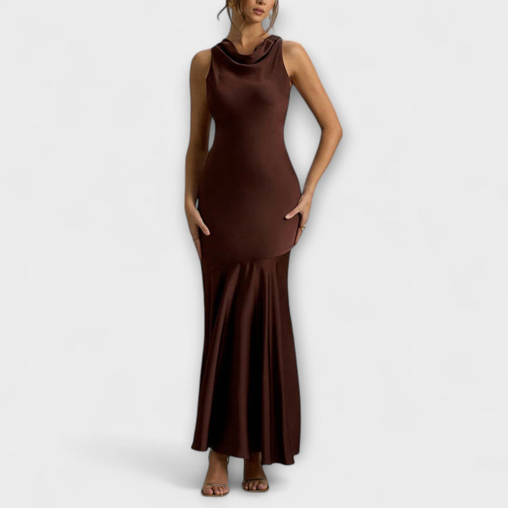 Elegant Maxi Dress in Satin