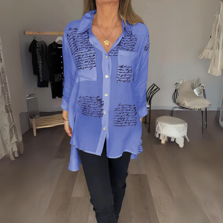 Women's Printed Button Down Shirt | Long Sleeves