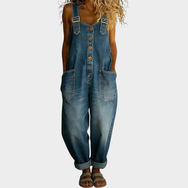 Relaxed Vintage Denim Overalls