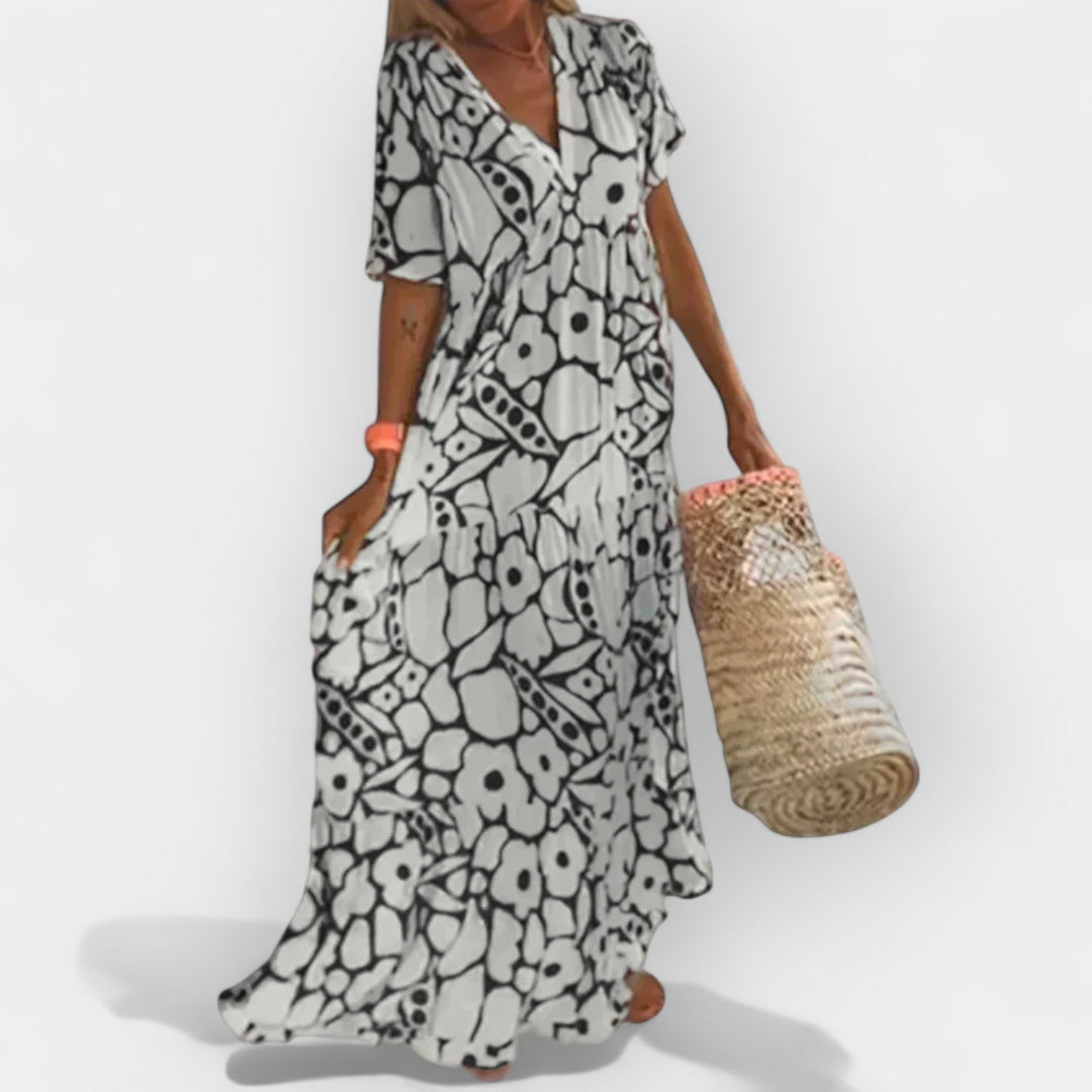 Airy Summer Dress with Pattern