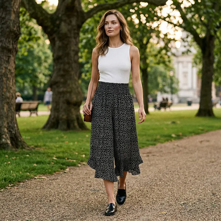 Women’s Flowy High Waist Wide-Leg Pants – Slimming, Comfy & Chic