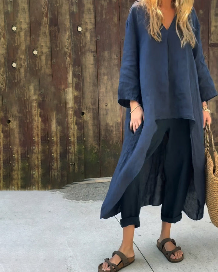 Florence | Women’s Relaxed Long Tunic and Pant Set
