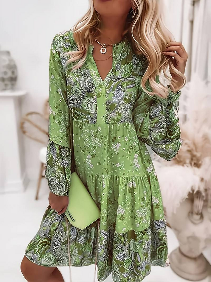Women's Boho Ruffle Dress | Mini